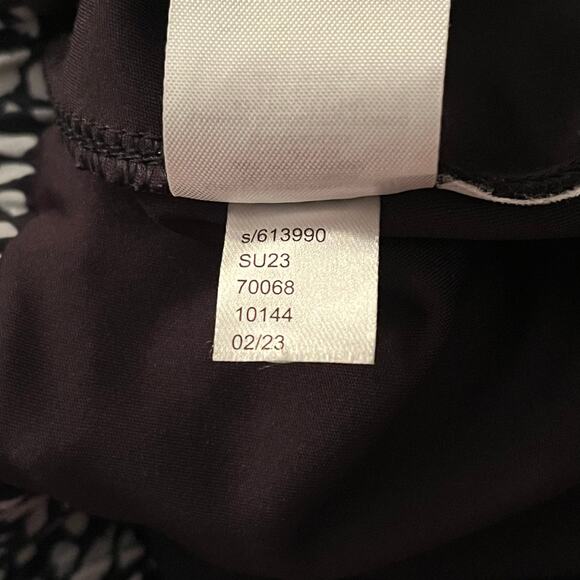 Lou & Grey Black White Micro Animal Print Skort with Built-In Shorts Size Small - Picture 6 of 7